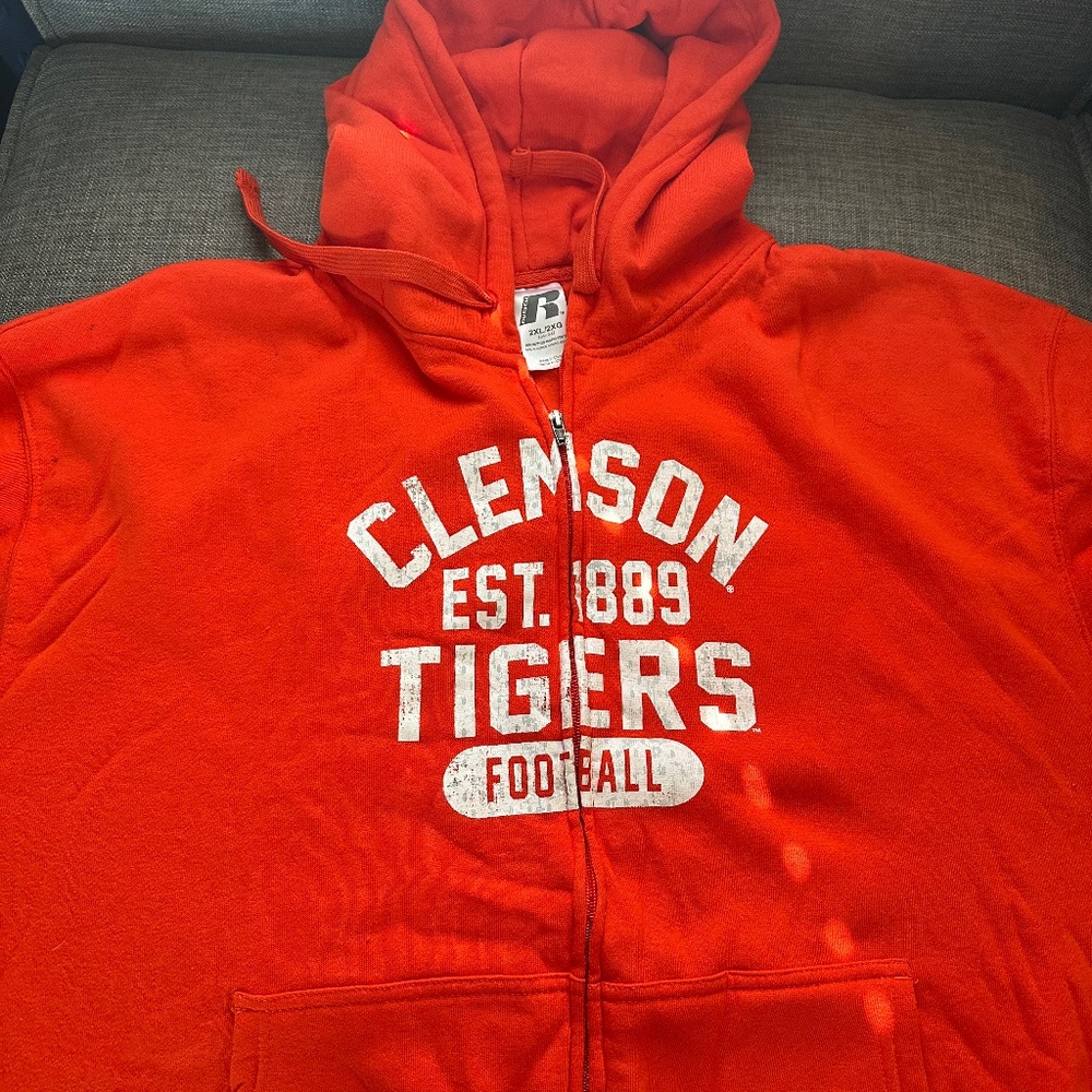 Clemson Full Zip Hoodie 2x